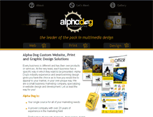 Tablet Screenshot of alphadoginc.com